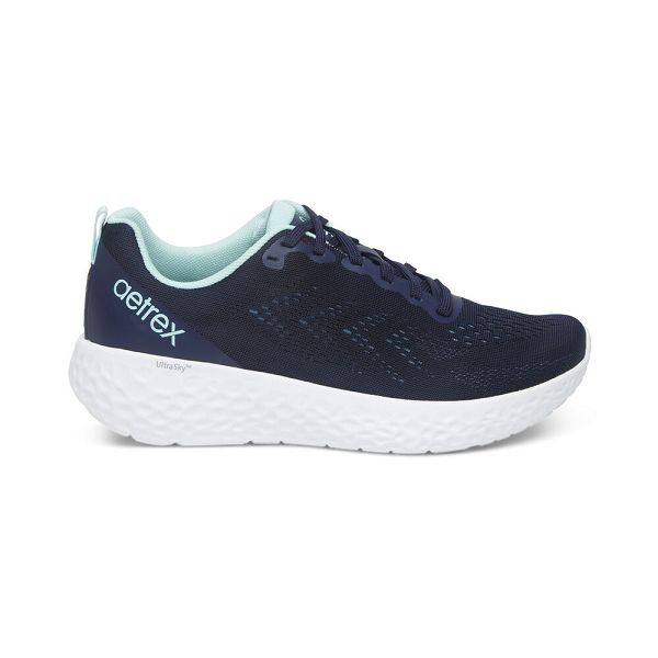 Aetrex Women's Danika Arch Support Sneakers - Navy | USA E2HGVS0